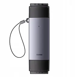 Кардрідер Baseus Airjoy USB-A & USB-C to SD/TF Grey (WKQX060113) [83622] - мініатюра 4