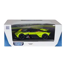 Автомодель - ASTON MARTIN VALKYRIE (жовтий, 1:18) TechnoDrive 250937AMVKLG - мініатюра 6
