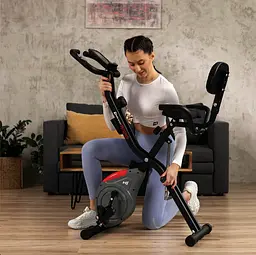 Велотренажер Hop-Sport HS-3030X Apeks X-Bike сірий - мініатюра 8