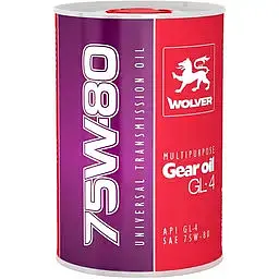 Олива трансмісійнa WOLVER MULTIPURPOSE GEAR OIL 75W-80 GL-4 1л 4260360944727 - мініатюра 2