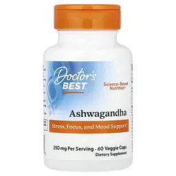 Ашваганда Ashwagandha with Sensoril 125 mg 60 капсул Doctor's Best vit0006538