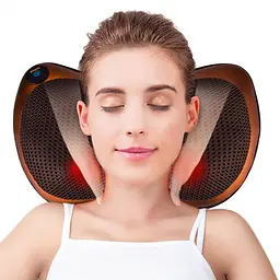 Масажер подушка з вібрацією для дому та машини Massage Pillow UKC QY-8028 з підігрівом для спини - мініатюра 5