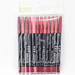 Набір олівців для губ Flormar Waterproof Lip Liner (12 шт.)
