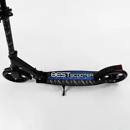 Самокат Best Scooter 57х14х80-98.5 см Чорно-синій 000231605 - мініатюра 3