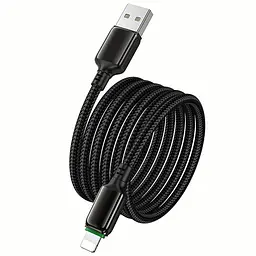 Дата кабель Hoco X127 Exceed USB to Lightning 12W (1m) Black - мініатюра 3
