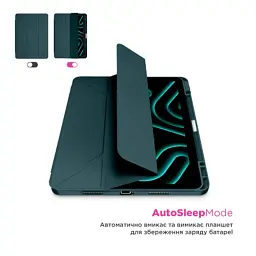 Чохол до планшета Armorstandart Y-Type PEN Samsung Galaxy Tab S9+ / S9 FE+ / S10+ Pine Green (ARM85527) - мініатюра 5