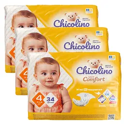 Підгузки Chicolino Soft Comfort 4 (7 - 14 кг), 102 шт