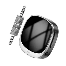 Bluetooth аудіо ресивер Hoco E80 Travel (AUX 3.5mm) Black - мініатюра 2