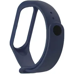 Силіконовий ремінець BeCover для Xiaomi Mi Band 3/4 Deep Blue (704127) - мініатюра 2