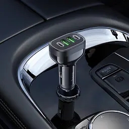 Автомобільний зарядний пристрій Hoco NZ11 2USB/2Type-C PD 72W чорний - мініатюра 7
