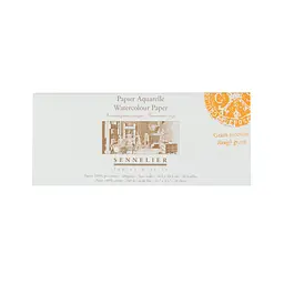 Склейка для акварелі Sennelier, 20 аркушів, крупне зерно, 300 г/м, 10,5x24,5 см