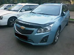 Дефлектор капота мухобойка Chevrolet Cruze 2009- Довга Євро Кріплення (CH04) - мініатюра 3