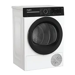 Whirlpool Сушильна машина Whirlpool тепловий насос, 7кг, A+++, 54,3см, дисплей, інвертор, люк чорний, білий - мініатюра 2