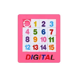 Логічна гра "П'ятнашки" 1376-B(Pink) від 1 до 15 рожевий