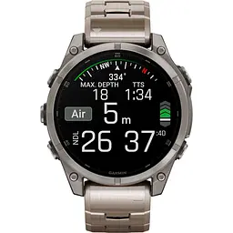 Смарт-годинник Garmin Fenix 8 AMOLED Sapphire 47mm Titanium with Vented Titanium Bracelet [010-02904-40] [115090] - мініатюра 10