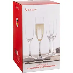Набір келихів для шампанського Spiegelau Vino Grande, 185 мл (54003) - мініатюра 4