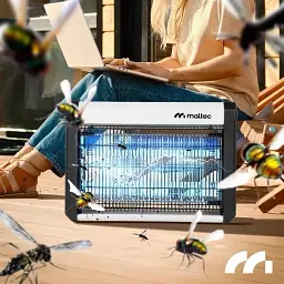 Знищувач комах MalTec MasterKiller 112544, 16 Вт, електрична інсектицидна UV-лампа від комарів та мух, чорна - мініатюра 2