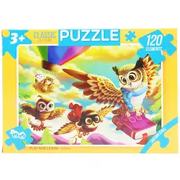 Пазли "Веселі сови", 120 елементів Dankotoys