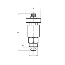 Повітровідвідник автоматичний з клапаном Roho R1302-050N - 1/2" Н (нікель) RO0140 - мініатюра 2