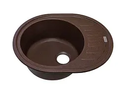 Кухонна мийка Adamant OVUM mokko 615x495x200 мм, з крилом 61,5 см - мініатюра 2