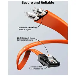 Кабель для передачі даних SATA III 0.5m Cabletime (CA915897) - мініатюра 5