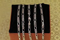 Цепь Xuping Jewelry фигаро 60 см 4 мм серебристая