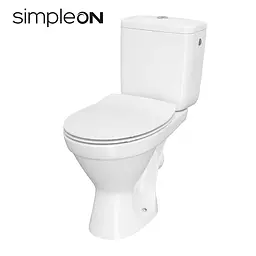 Унітаз-компакт Cersanit Cersania II 699 SimpleOn 010 3/6 з сидінням duraplast Slim Soft Close K11-2340