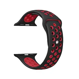 Ремінець Nike Sport Apple Watch 42/44/45/46/49 мм Black+Red L (18)