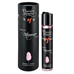 Їстівна масажна олія Plaisirs Secrets Candy Floss зі смаком цукрової вати, 59 мл