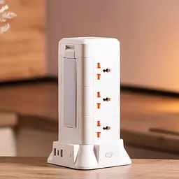 Мережевий фільтр-подовжувач TOWER 9 розеток LED-лампа 3USB + 1PD 4,8 метра Yiwu HP-5-7MF - мініатюра 2