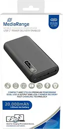 Зовнішній акумулятор Mediarange 20000 mAh 22.5W LED Screen PD3.0 + QC3.0 M756 (Black) - мініатюра 2