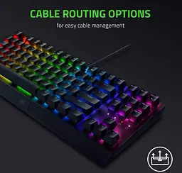 Механічна ігрова клавіатура RAZER BlackWidow V-3 TKL RU Green Switch Black - мініатюра 5