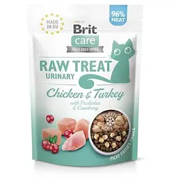 Ласощі для кішок Brit Raw Treat Urinary Freeze-dried з куркою та індичкою 40 г