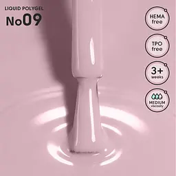 Рідкий полігель Shelly 09 Liquid PolyGel 12 мл - мініатюра 2