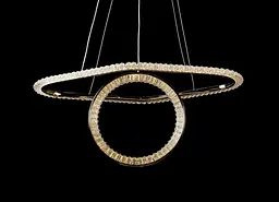 Люстра стельова LED Splendid Ray LF9809/2, 2 лампи, регульована температура світла, золотий метал, сучасний стиль для дому - мініатюра 4