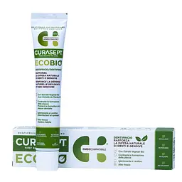 Зубная паста CURASEPT EcoBIO, растительные экстракты, эфирные масла, без фтора, 75 мл