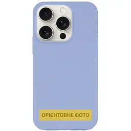 Чохол Epik Silk (AA) NO LOGO with Magnetic Fit для Apple iPhone 17 Pro / 18 Pro (6.3") Блакитний / Lilac Blue
