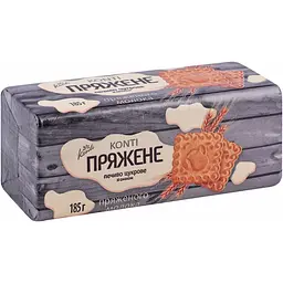 Печиво цукрове Konti Пряжене зі смаком пряженого молока 185 г - мініатюра 2