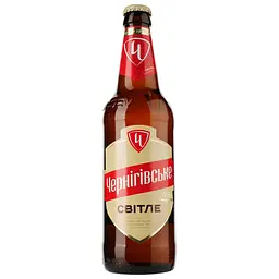 Пиво Чернігівське, светлое, фильтрованное, 4,6%, 0,5 л