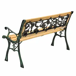 Лавка для саду Chomik GARDEN LINE PAOLA з декоративною спинкою - мініатюра 4