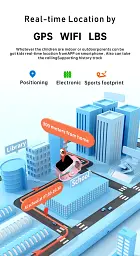 Смарт годинник-телефон дитячі Wonlex CT25 з відеодзвінком WI-FI GPS SIM-карта Pink (18357) - мініатюра 7