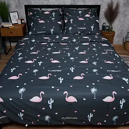 Підковдра Moon&Star Satin Elite Flamingo King Size 220x240 см - мініатюра 2