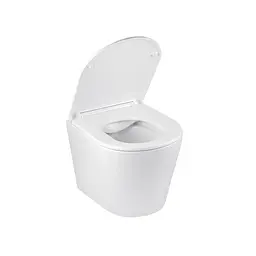 Унітаз підвісний Kroner Armada WHI513636 RIMLESS безобідковий з сидінням Slim Duroplast / Soft-close / Quick relase (KA513636WHIR), Білий - мініатюра 4