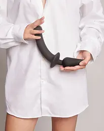 Фалоімітатор з анальною пробкою Strap-On-Me Switch Plug-In Dildo XXL 27.1 см чорний - мініатюра 7
