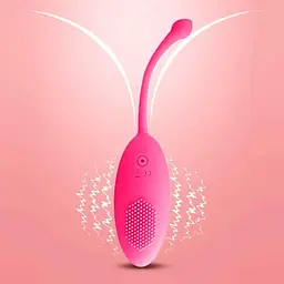 Віброяйце з масажними щетинками USB 18 см жовте K0494-2 - мініатюра 2