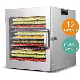 Дегідратор сушарка для овочів фруктів м'яса грибів Food Dehydrator LT-12