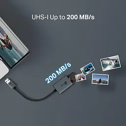 Кардрiдер TP-Link iдер USB 3.0 типу A для SD та microSD 3.0 UA430 (UA430) - мініатюра 10
