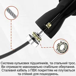 Скакалка швидкісна RDX X2 з обтяжувачами Green 3 м (SRPF-X2GN-10.3FT) - мініатюра 3