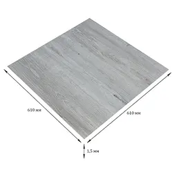 Самоклеюча LVT плитка 610х610х1.5 мм SW-00003273 - мініатюра 2