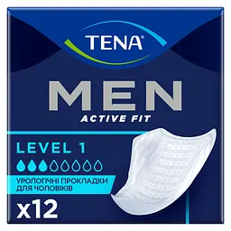 Урологічні прокладки для чоловіків Tena Men Level Active Fit L 1, 12 шт. (750661)